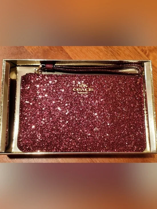 Coach Sparkling Red Wristlet
