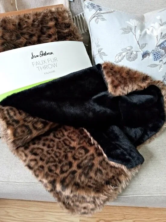 NEW! EXQUISITE LUXURY FAUX FUR LEOPARD PLUSH BLANKET