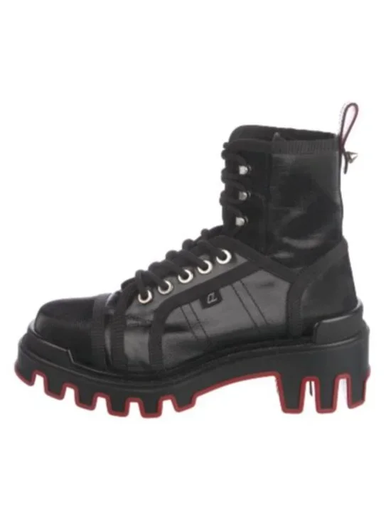 Christian Louboutin Panaroot Dune Flat Boot Men's Black EU 45.5