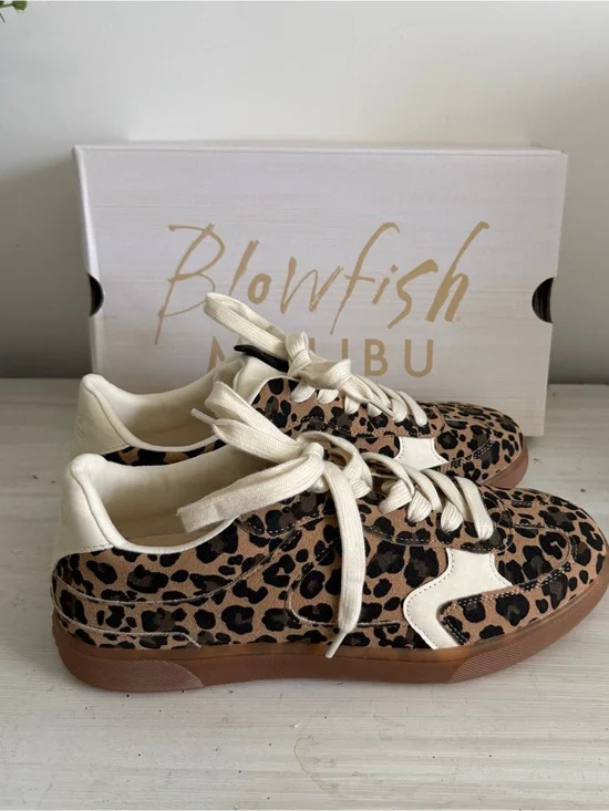 Blowfish Leopard Sneakers NEW