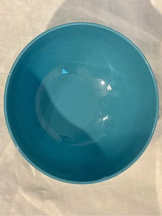 IKEA 18691 Turquoise Blue Ceramic Bowl Made in Romania Retired