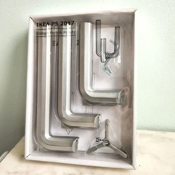 IKEA‎ PS 2017 Candle Holder Set Silver Henrik Preutz Design NEW Allen Key