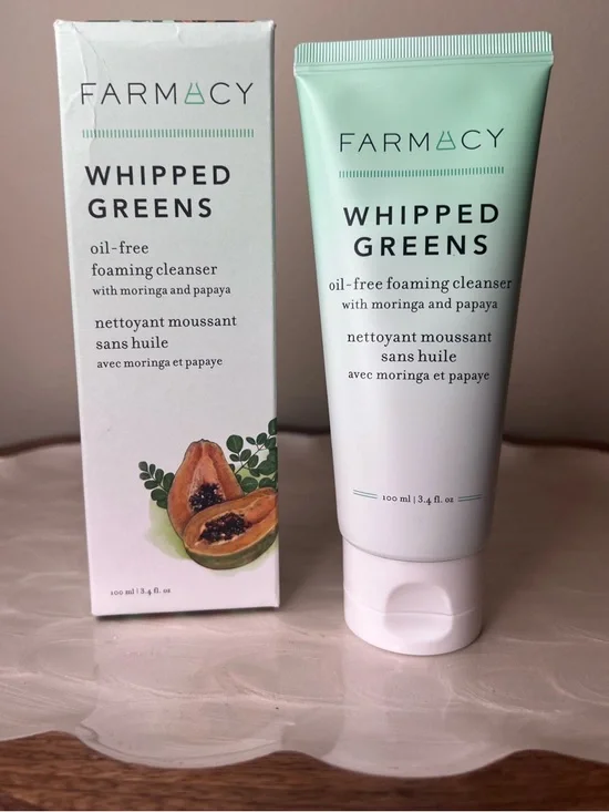 Farmacy Whipped Greens Oil Free‎ Foaming Cleanser 3.4 oz NEW