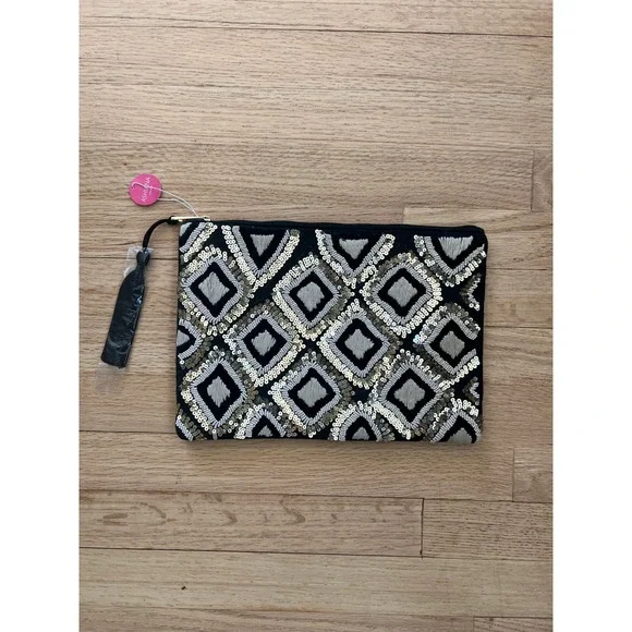 Ashiana London Clutch Women Small Black NWT