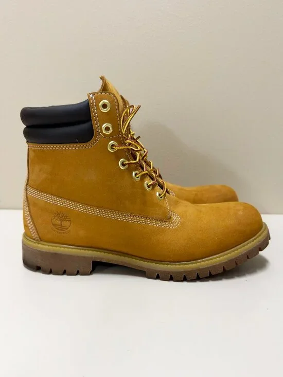 Timberland Boots 6-Inch Men’s 10 Premium Double Collar Wheat 73540