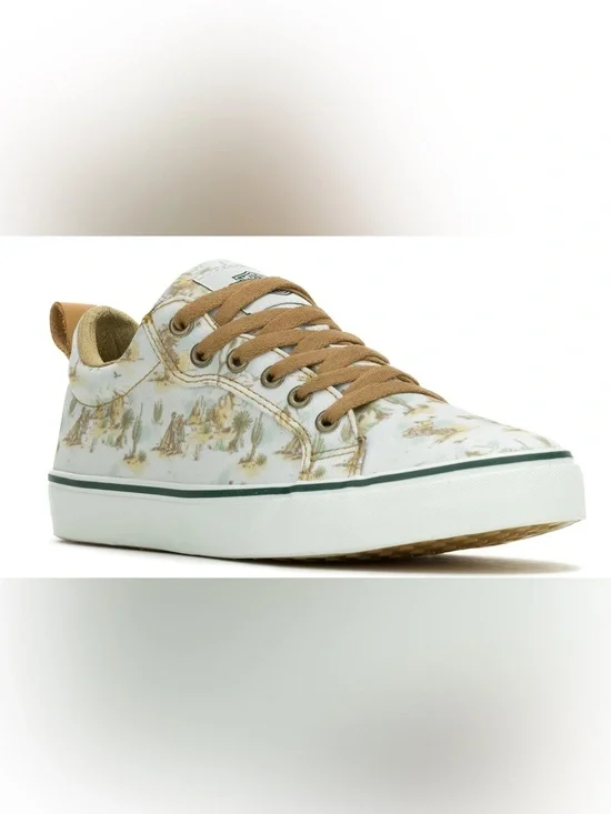 Harley-Davidson® Women's Torland Vulcanized White Canvas Sneakers, D84002