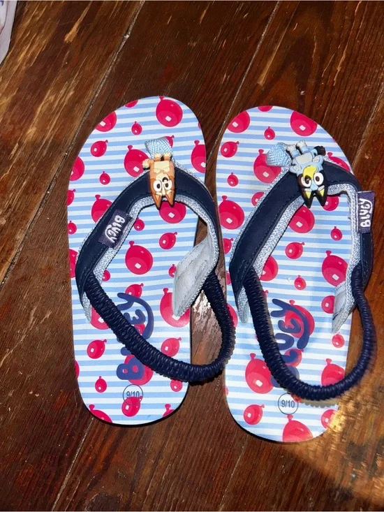Kids Navy & Red Flip Flop Sandals