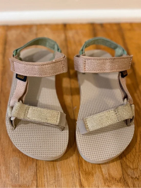 Teva Girls Glitter Strap Sandals, Size 11