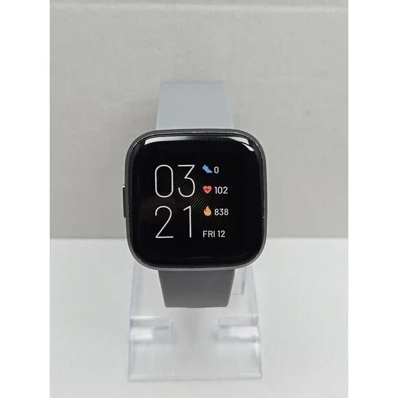 Fitbit Versa 2 Smartwatch Gray 40mm Alexa WR50M Always On Display No Charger