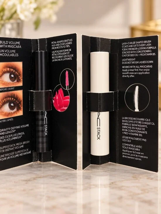 MACStack Mascara + Legit Lift Lash Primer Travel Size Duo – New Carded