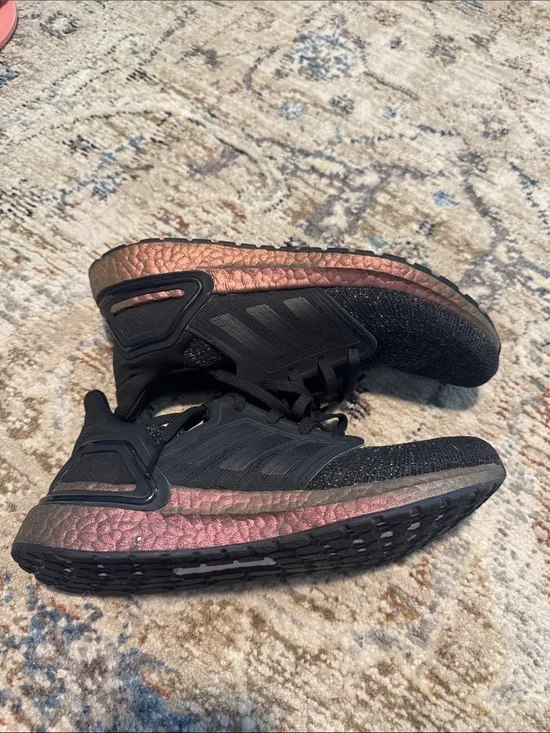Adidas sneakers with iridescent sole