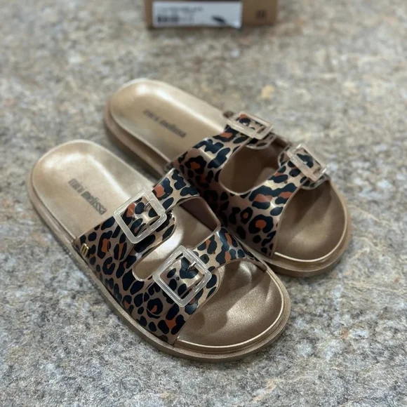 New Mini Melissa Chettah Slide Sandals