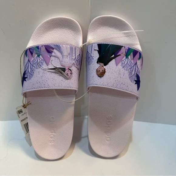 Girls Frozen Adidas Slides