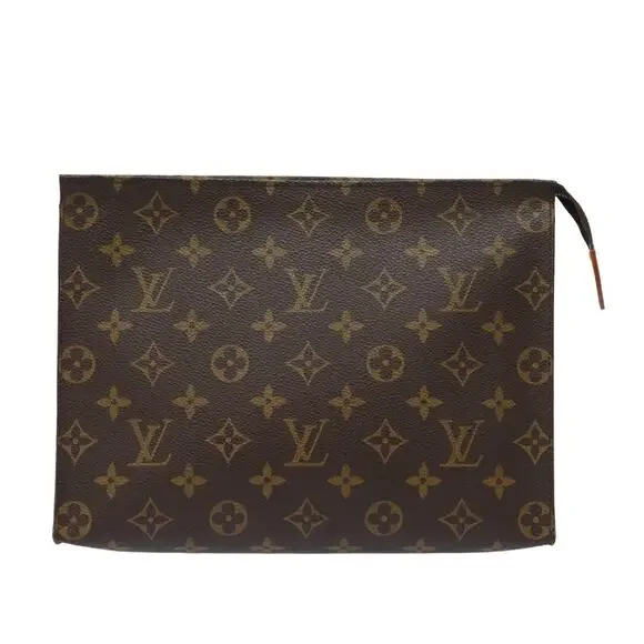 Louis Vuitton Monogram Poche Toilette 26 Pouch Brown