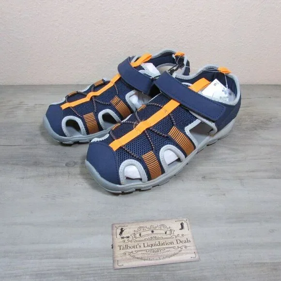 Sonoma Youth Boy's 6 NeekoNavy Water Fisherman Sandal Shoes Navy/Orange