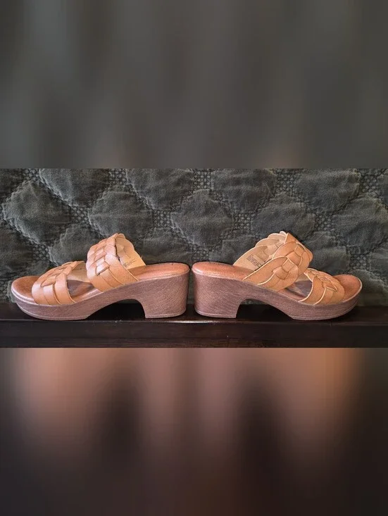 b.o.c. by Born Woven Platform Sandals – Tan – Size 7