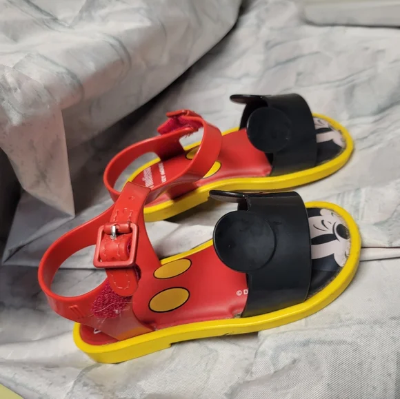 Mini Melissa‎ X Disney Mickey Mouse Collab Sandals Unisex Size 8