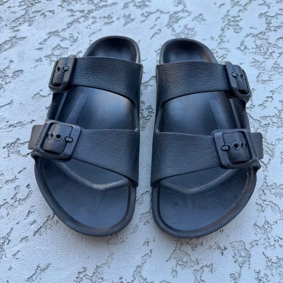 Birkenstock Kids Arizona EVA Black Sandals Waterproof Slides Size 31 L13 200mm
