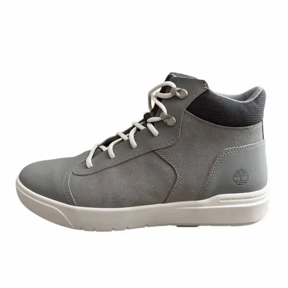 Timberland A5X7N EUC Men’s US 11 Gray Mid Top Sneakers Boots ReBOTL Ortholite