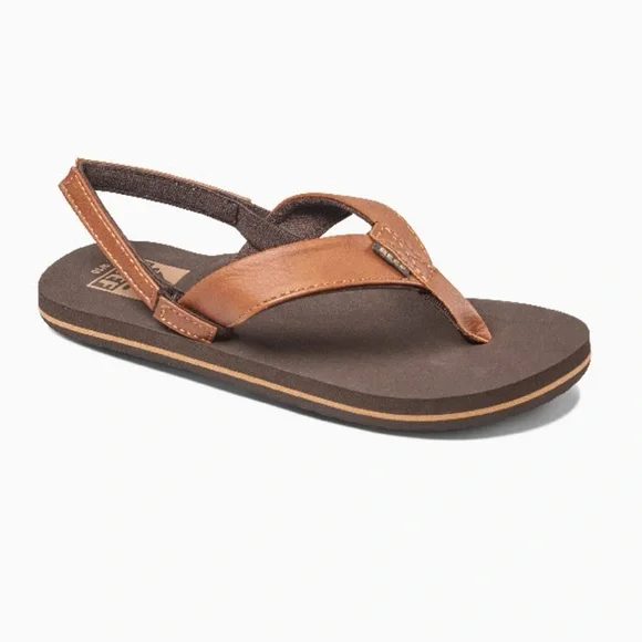 🌴‎ Reef Kids Little Twinpin Sandals – Brown 🌴