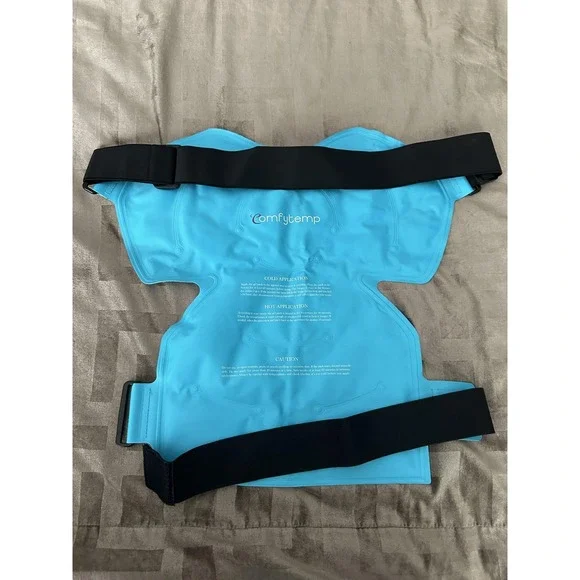 Comfytemp Hot Cold Gel Pack Microwaveable‎ Adjustable Strap Pain Relief Blue