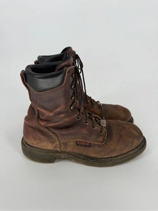 Red Wing Shoes Lace Up Work Boots Size 10