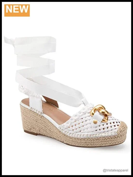 Raffia Espadrille Wedge Sandal Slingback Comfort Ortholite