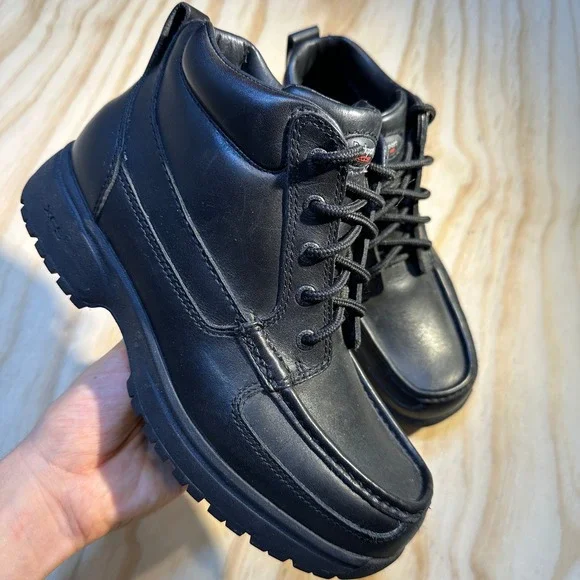 Rockport Men's XCS Hydro-Shield Waterproof Black Leather Ankle Boots Size 7W