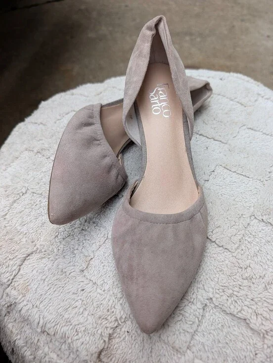 Franco Sarto Beige Suede Wedges Size 8M
