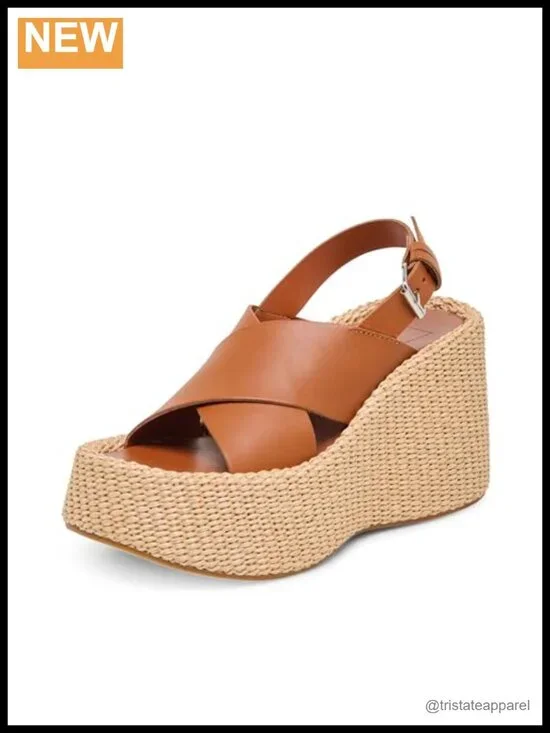 Womens Wedge Slide Sandals Slingback Slip On Casual Comfort