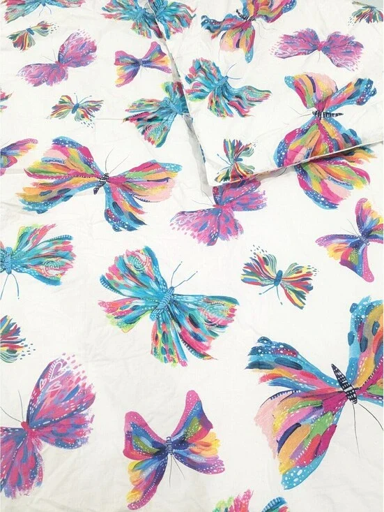 Pottery Barn Kids Etta Vee Butterfly Full Queen Comforter blanket watercolor