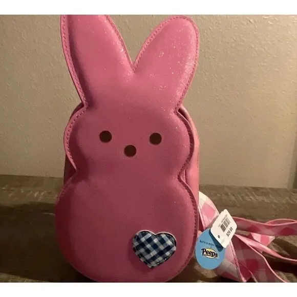 Bath & Body Works Pink Glitter Peeps Bunny Mini Backpack