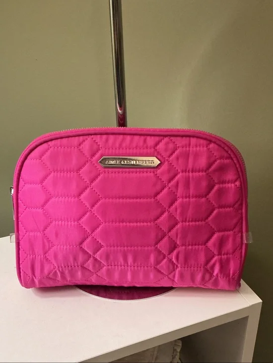 Aimee Kestenberg Hot Pink Quilted Cosmetic Bag