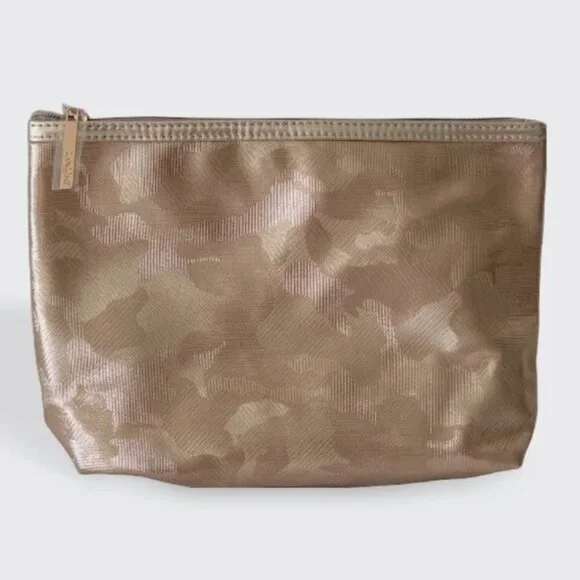 Lancome Rose Gold Print Makeup Cosmetic Bag/Travel Case