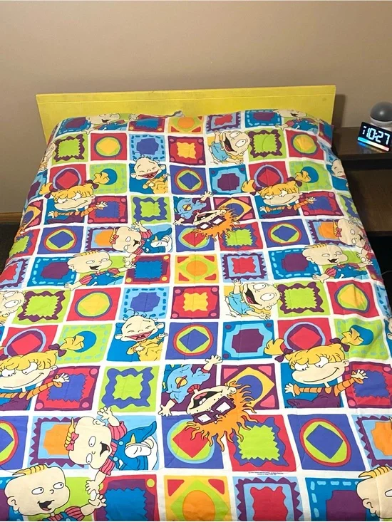 Vintage 90’s Rugrats Twin Size Reversible Comforter