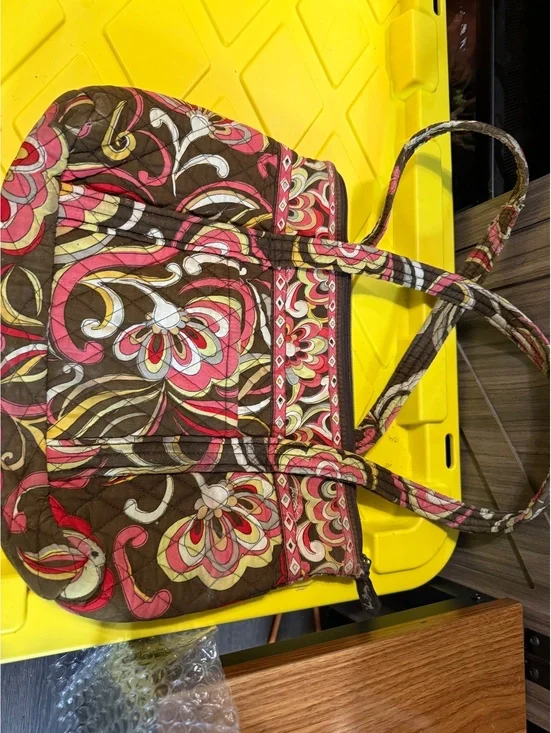 Vera Bradley Quilted Shoulder Bag with Floral Pattern