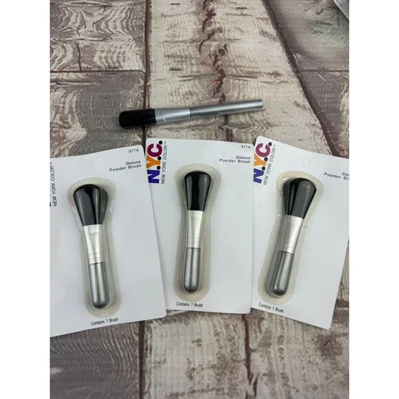 3-Pack New Sealed NYC New York Color Deluxe Powder Brush - Bonus Gift