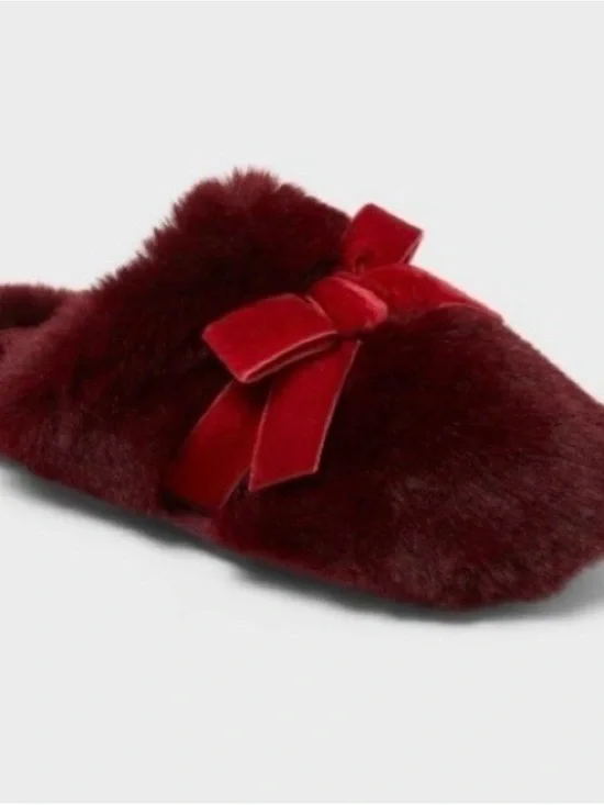 Kids' Scuff Slippers - Cat & Jack™ Red Small 13/1 New