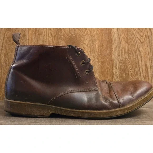 Clarks J Hinman Mid Ankle Chukka Boots‎ Mens Size 10 Brown