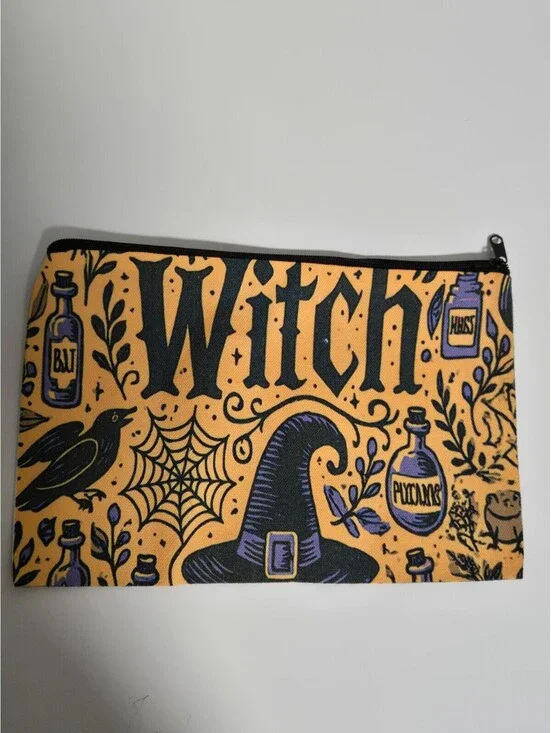 Witch Halloween zip pouch