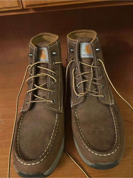 Carhartt Brown Leather Chukka Work Boots