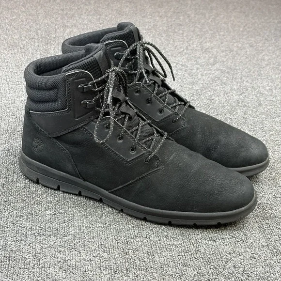 Timberland‎ Men's Graydon Mid Lightweight Sneaker Chukka Boots Shoes Black Sz 12