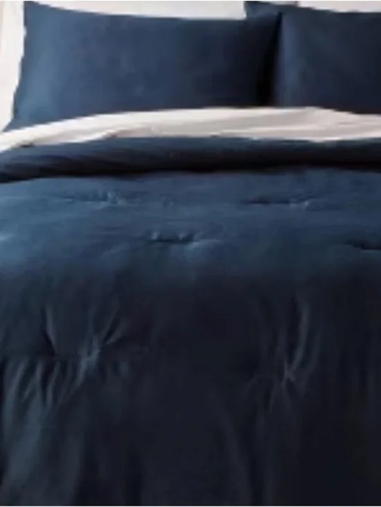 Threshold Solid Dark Slate Blue Comforter Set