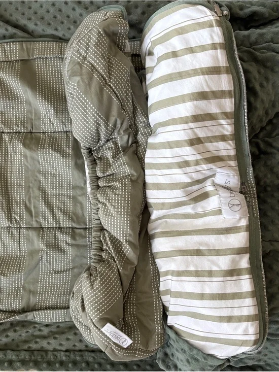 Green and white Toddler sized Beddy’s