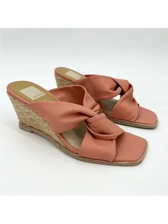 Dolce Vita Ninna Knot Coral Wedge Sandals Size 7