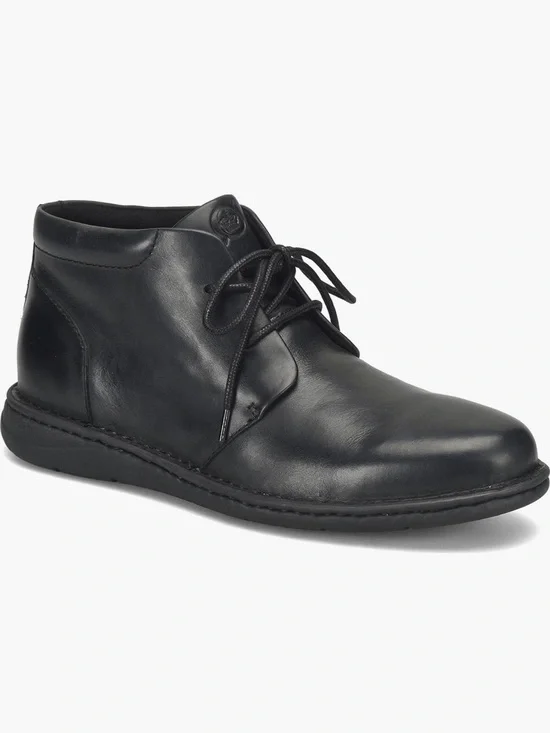 Born Men's Black Leather Thomson Lightweight Chukka Lace-Up Boot -Sz 11.5, NWOB
