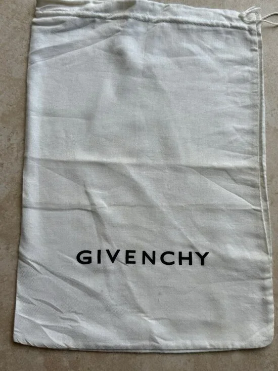 Givenchy Dust Bag Storage Drawstring White Cotton 14 X 10