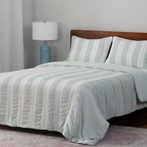 Berkshire life waffle stripe comforter set