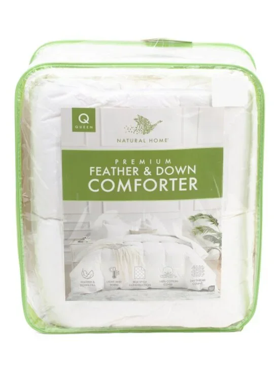 NATURAL HOME 260tc Feather And Down Fill Luxury Comforter