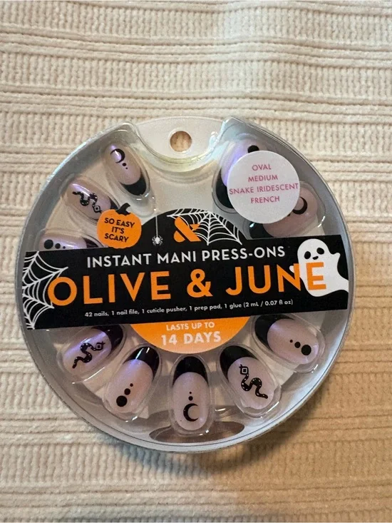 Olive & June Iridescent French Instant Mani Press-On Nails Halloween